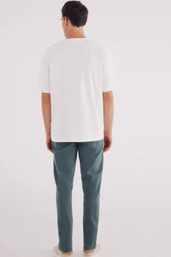 Springfield Pantalón 5 bolsillos color slim fit azul Hot