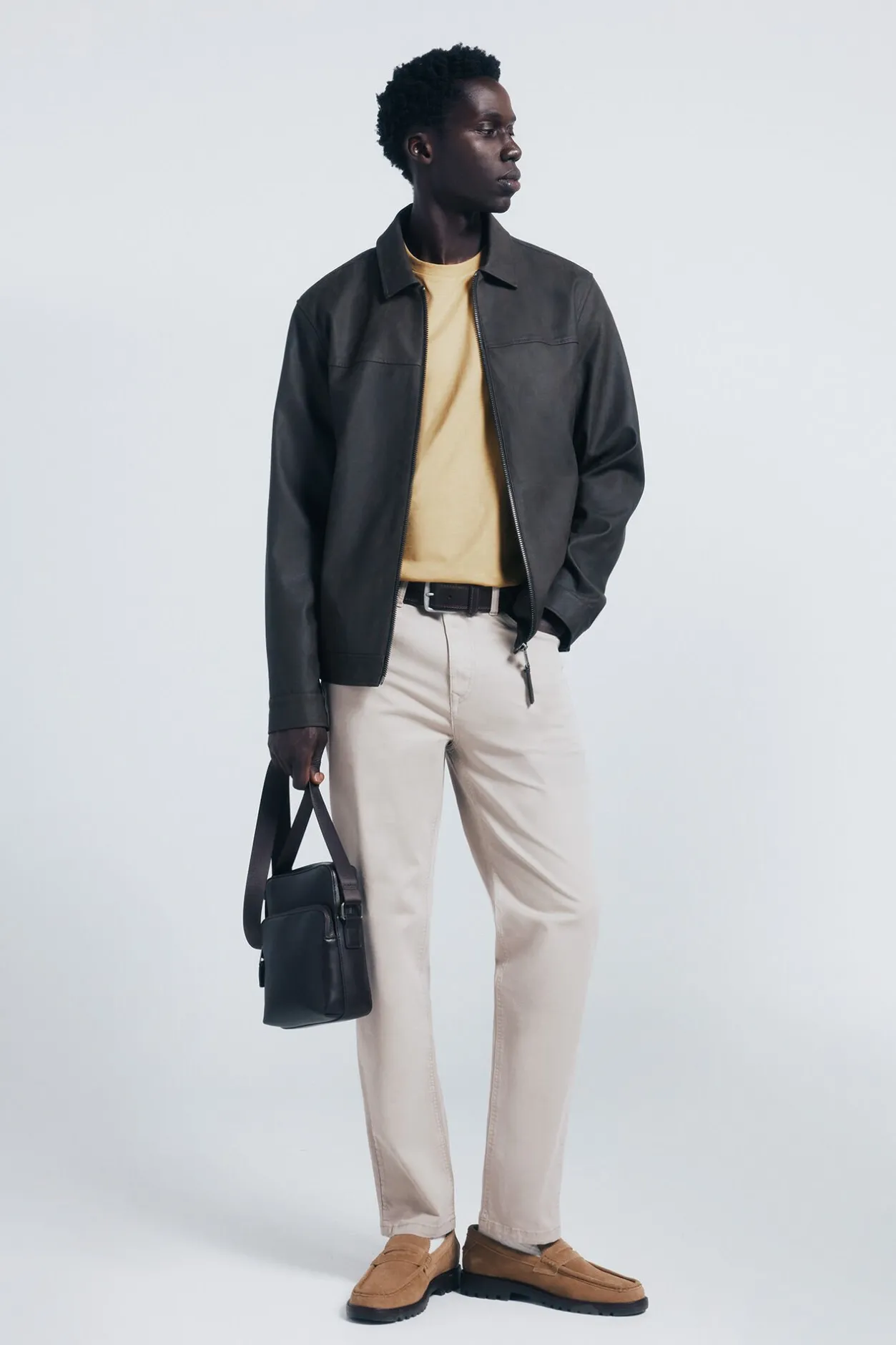 Springfield Pantalón 5 bolsillos color slim fit nude Sale