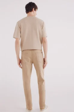 Springfield Pantalón 5 bolsillos color slim fit beige Online