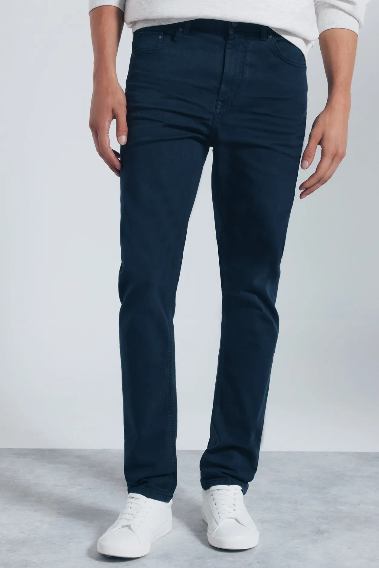 Springfield Pantalón 5 bolsillos color slim fit azul Hot