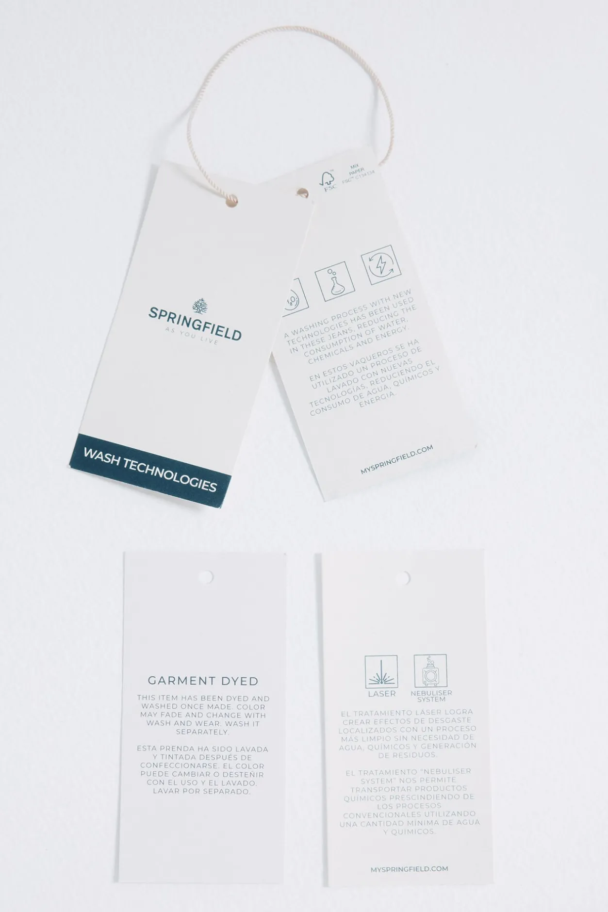 Springfield Pantalón 5 bolsillos color slim fit azul Hot