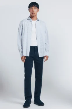 Springfield Pantalón 5 bolsillos color slim fit azul Sale