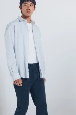 Springfield Pantalón 5 bolsillos color slim fit azul Sale