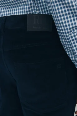 Pedro del Hierro Pantalón 5 bolsillos pana slim fit Azul Sale