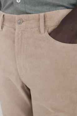 Pedro del Hierro Pantalón 5 bolsillos pana slim fit Beige New
