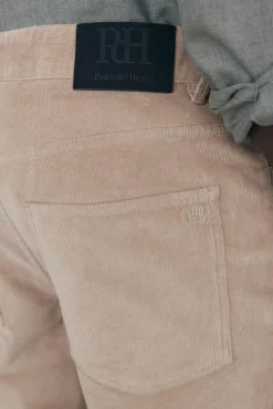 Pedro del Hierro Pantalón 5 bolsillos pana slim fit Beige New