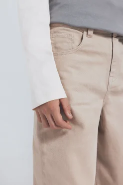 Springfield Kids Pantalón 5 bolsilos ancho niño beige