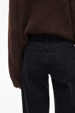 Vila Pantalón ancho con bolsillos delanteros Negro Outlet