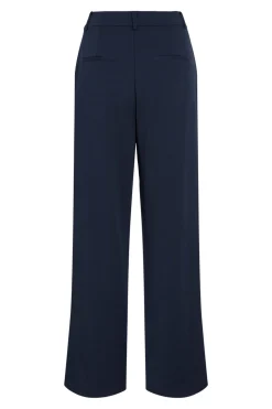 Vila Pantalón ancho con botones Azul marino