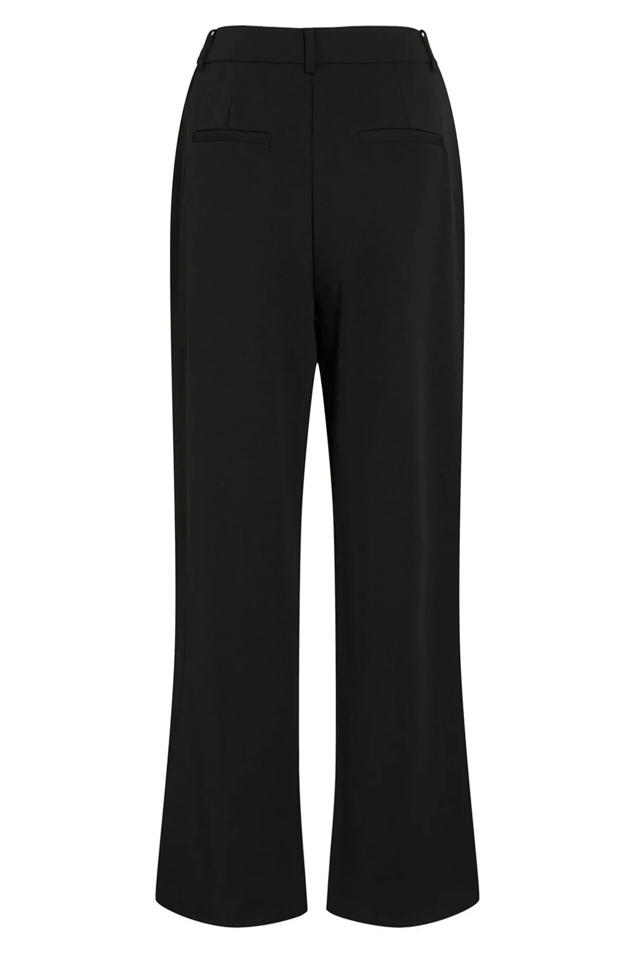 Vila Pantalón ancho con botones Negro Online