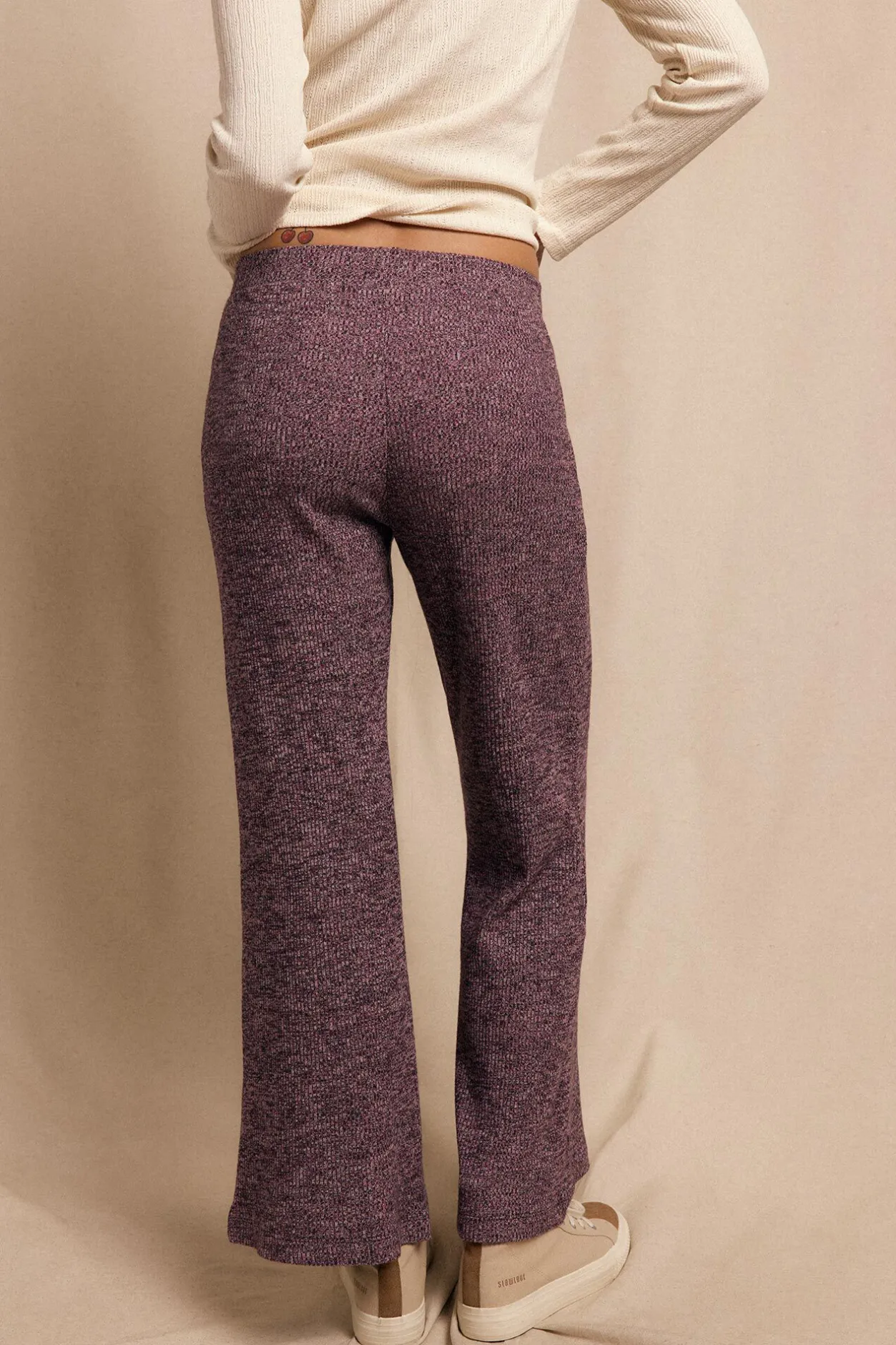 Slowlove Pantalón ancho de punto Lila Outlet