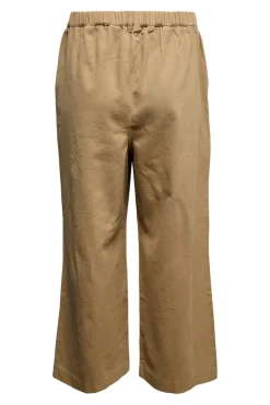 Vero Moda Curve Pantalón ancho talla grande Marr&oacute;n Outlet