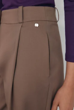 Pedro del Hierro Pantalón bajo ajustable Marr&oacute;n New