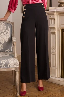 Polín Et Moi Pantalón botón Berenice Negro