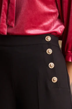 Polín Et Moi Pantalón botón Berenice Negro