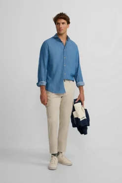 Silbon Pantalón cargo casual Beige Best