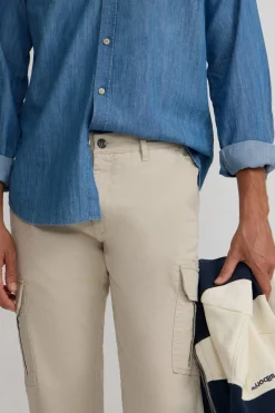 Silbon Pantalón cargo casual Beige Best