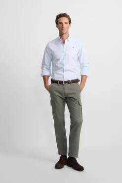 Silbon Pantalón cargo casual Verde Best