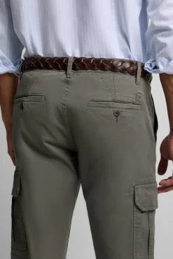 Silbon Pantalón cargo casual Verde Best