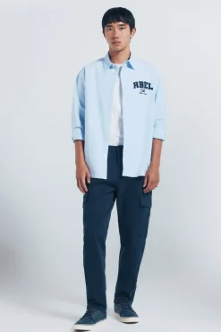 Springfield Pantalón cargo casual slim fit azul Best