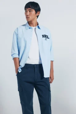 Springfield Pantalón cargo casual slim fit azul Best