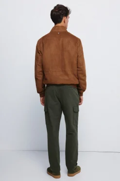 Springfield Pantalón cargo comfort fit kaki New