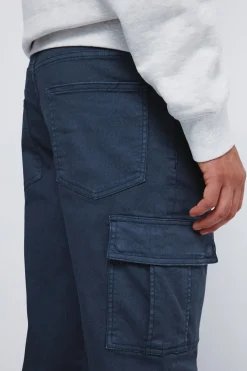 Springfield Pantalón cargo lavado slim fit azul Outlet