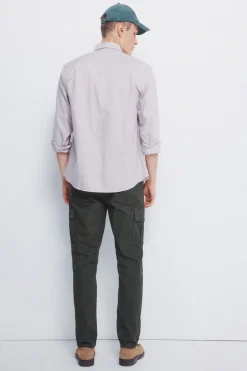 Springfield Pantalón cargo lavado slim fit kaki Hot