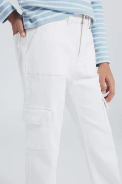 Springfield Kids Pantalón cargo niña blanco Clearance