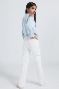 Springfield Kids Pantalón cargo niña blanco Clearance