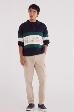 Springfield Pantalón cargo slim fit beige Outlet