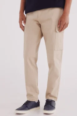 Springfield Pantalón cargo slim fit beige Outlet
