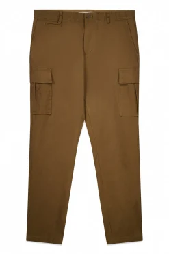 OOTO Pantalón cargo slim fit Marr&oacute;n