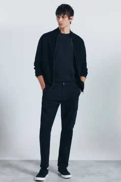 Springfield Pantalón cargo slim fit negro Clearance