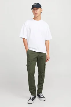 Jack & Jones Pantalón cargo slim fit verde