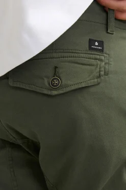 Jack & Jones Pantalón cargo slim fit verde