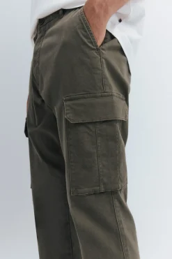 Springfield Pantalón cargo slim fit kaki Clearance