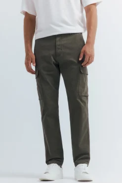 Springfield Pantalón cargo slim fit kaki Clearance
