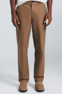Springfield Pantalón chino canvas straight fit beige Discount