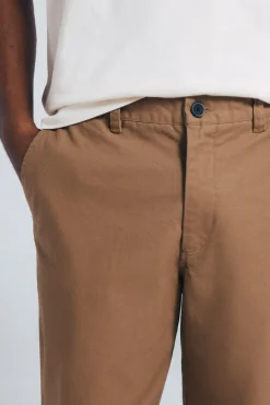 Springfield Pantalón chino canvas straight fit beige Discount