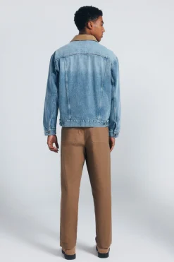 Springfield Pantalón chino canvas straight fit beige Discount