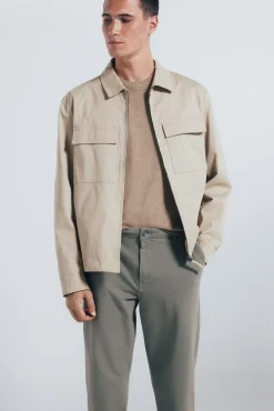 Springfield Pantalón chino comfort slim fit kaki Online