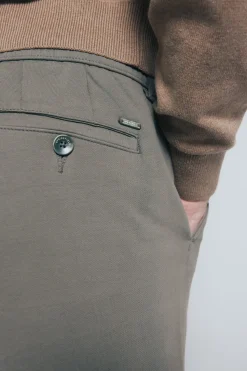 Springfield Pantalón chino comfort slim fit kaki Online