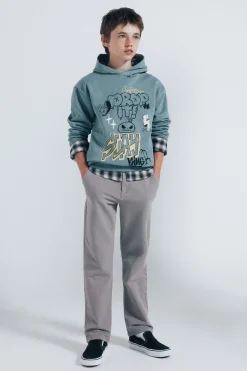 Springfield Kids Pantalón chino comfort slim fit niño gris Discount