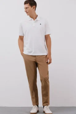 Cortefiel Pantalón chino confort regular fit Beige Best