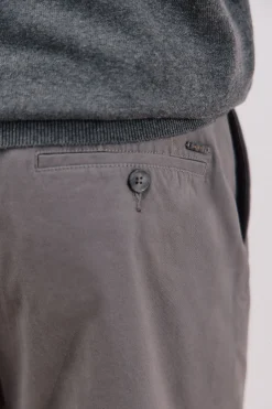 Cortefiel Pantalón chino confort tapered fit Gris Clearance