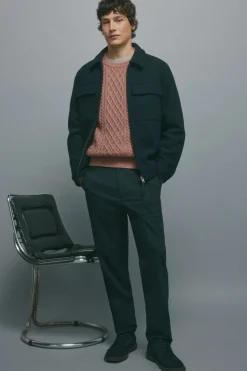 Springfield Pantalón chino jogger comfort fit azul Online