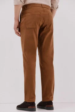 Cortefiel Pantalón chino lavado Marr&oacute;n Online