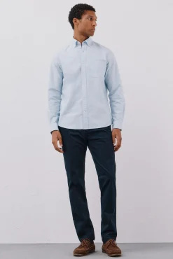 Cortefiel Pantalón chino ligero slim fit Azul marino Hot