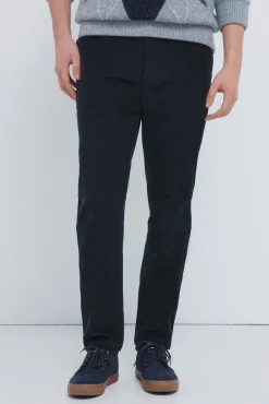 Springfield Pantalón chino micro pana slim fit azul Best